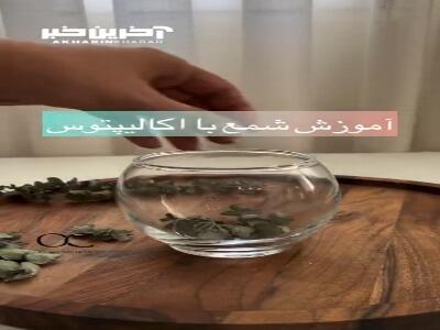 آموزش ساخت شمع با اکالیپتوس
