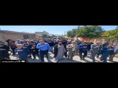 دسته عزاداری چرامی‌ها در سالروز شهادت رئیس مکتب جعفری