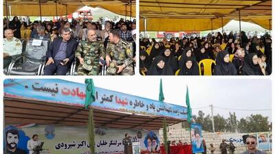 مراسم باشکوه یادبود شهید علی‌اکبر شیرودی در دشت ذهاب برگزار شد