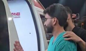 لحظه غم‌انگیز با خبر‌ شدن پرستار فلسطینی از شهادت پدر و مادر خود