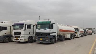 تردد خودروهای سنگین در محور قصرشیرین -  سرپل‌ذهاب تا اطلاع ثانوی ممنوع شد