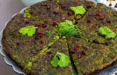 طرز تهیه یک کوکو متفاوت با شوید و باقلا