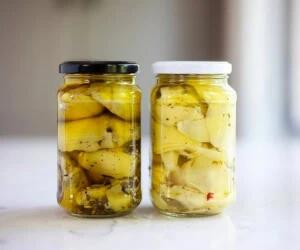 طرز تهیه ترشی کنگر اصل شمالی / یک ترشی ساده و خوشمزه با طعمی بی‌نظیر