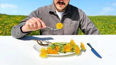 من ۳ روش شگفت انگیز برای خوردن قاصدک را آزمایش کردم!