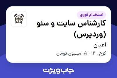 استخدام کارشناس سایت و سئو (وردپرس) - خانم در اعیان