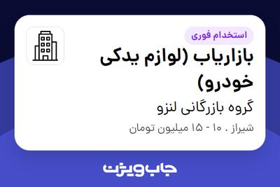 استخدام بازاریاب (لوازم یدکی خودرو) در گروه بازرگانی لنزو
