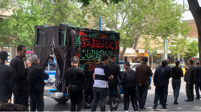 عزاداری خیابانی سالروز شهادت امام جعفر صادق(ع) در ارومیه برگزار شد