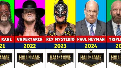 تمامی افراد حاضر در تالار مشاهیر WWE؛ از آندرتیکر و استون کلد و تریپل اچ تا دونالد ترامپ و آرنولد و اسنوپ داگ! - پارس فوتبال