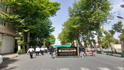 راه اندازی دسته جات عزاداری در پیشوا به مناسبت سالروز شهادت امام جعفرصادق (ع) + فیلم