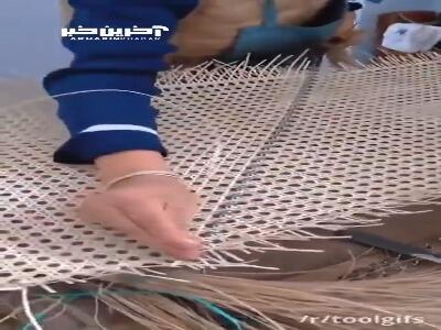 هنرِ زیبای حصیربافی