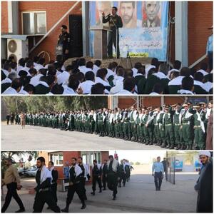 بازدید دانشجویان دانشگاه امام حسین (ع) سپاه از پایگاه شکاری وحدتی
