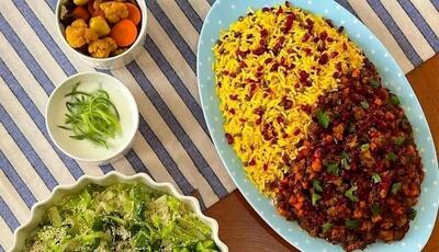 طرز تهیه پلو مخلوط با بادمجان | حتما دوستش دارین!
