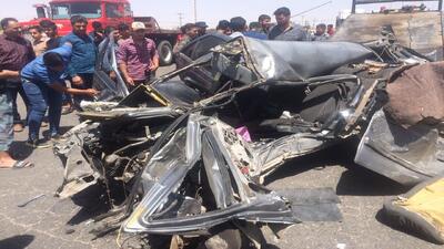 تصادف مرگبار پژو ۴۰۵ در جاده سیرجان + ویدئو | ۶نفر کشته شدند