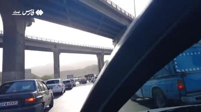 ببینید؛ ترافیک فوق سنگین در ورودی‌های شرقی پایتخت