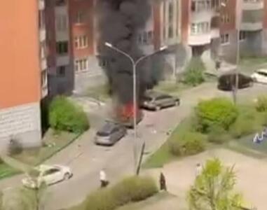 فیلم/ گزارش‌های تأییدنشده از کشته شدن یک مقام روس در انفجار خودرو
