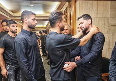 عکس های مراسم ختم مادر کمال کامیابی نیا یا حضور بازیکنان پرسپولیس
