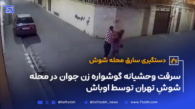 سرقت گوشواره با حمله وحشیانه به زن جوان در خیابان