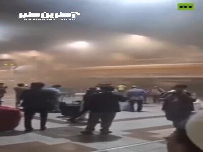 آتش‌سوزی در فرودگاه بین‌المللی لاهور پاکستان
