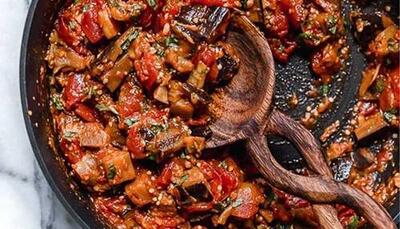 خوراک بادمجان کبابی به سبک ترکیه‌ای‌ها