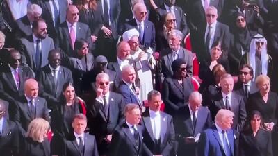 وزیر ارشاد بین ترامپ و بایدن در خاکسپاری پاپ/ببینید