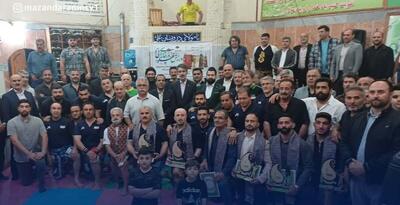 مراسم هفته فرهنگ پهلوانی و تجلیل از پهلوانان در شهرستان نور برگزار شد
