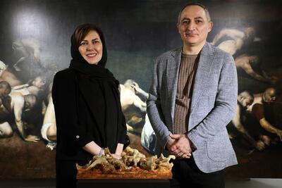 عظیم مرکباتچی و کوراب در گالری مژده/ ویدئو