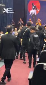 آیین سنج و دمام‌زنی سوگوارانه دومین شب جشنواره موسیقی نواحی در بندرعباس به‌علت فاجعه انفجار بندر شهید رجایی