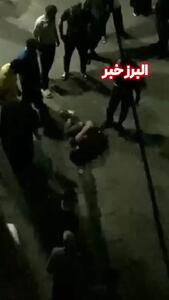 فیلم لحظه سقوط  دزد فراری از طبقه چهارم / زنده ماند و در صحنه بازداشت شد