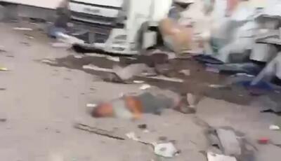 تلخ ترین فیلم از جنازه  یکی از کشته شدگان انفجار اسکله شهید رجایی ! / 16+