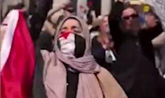 اعتراض فعالان حامی فلسطین در قلب لندن