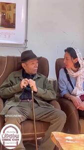 ببینید/ ذوق بی‌حدِ هدیه تهرانی از دیدار با علی نصیریان