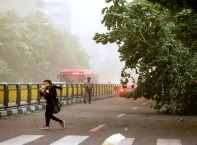 طوفان عصرگاهی تهران ۶ مصدوم داشت
