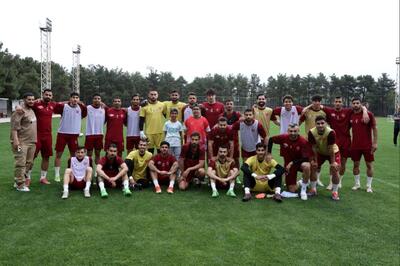 تمرین پرسپولیس طوفانی شد