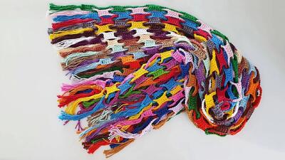 شال مبل مدرن / آموزش گام به گام، ترکیب رنگ برای دوخت شال مبل