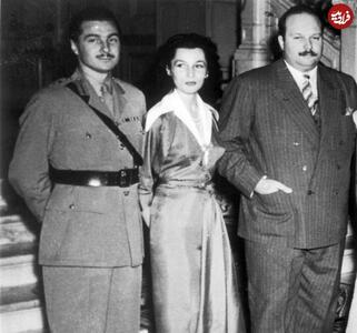عکس/ تیپ متفاوت فوزیه ۷۵ سال پیش در کنار همسرش و ملک فاروق با لباس انگلیسی | اقتصاد24