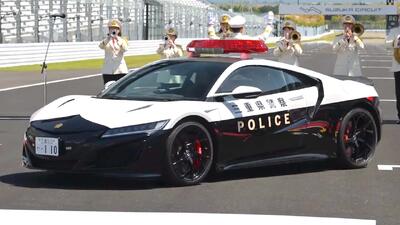 هوندا NSX پلیس ژاپن، امکان فرار را از قانون شکنان سلب می‌کند [تماشا کنید]