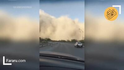 ببینید؛ صحنه‌های آخرالزمانی از طوفان گرد و غبار در مکزیک