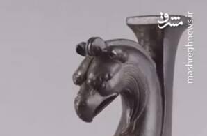 ویدئویی از پایه‌های مفرغی تخت‌های شاهی در موزه لوور