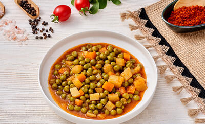 طرز تهیه خوراک نخود فرنگی رژیمی؛ برای رژیم‌های غذایی سالم و کم‌کالری​
