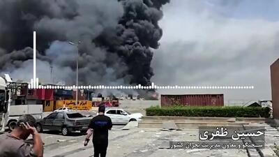 انفجارهای مجدد در بندرعباس / سخنگوی مدیریت بحران کشور: 3هزار کانتینر را نجات دادیم اما وزش باد آتش را شعله ور کرد / محموله کانتینرهای باقی مانده قیر، پارافین، محصولات غذایی و کامپیوتری است + فیلم
