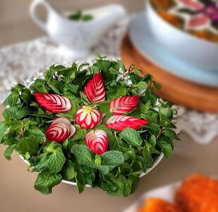 ایده جذاب تزیین سبزی خوردن مجلسی + فیلم - سبک ایده آل