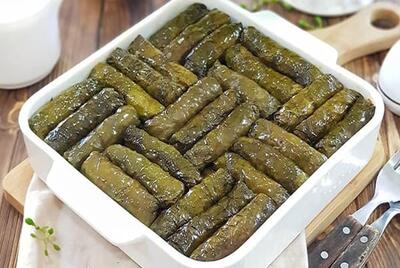 روش تهیه دلمه برگ مو به روشی لذیذ و خانگی - سبک ایده آل
