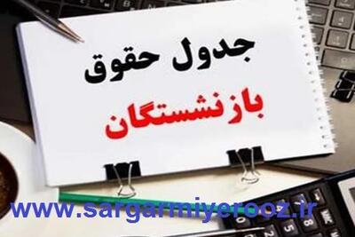 فوری/انتشار جدول اولیه متناسب‌سازی 30 درصدی حقوق بازنشستگان  | فرمول محاسبه همسان سازی فاز دوم برای هر بازنشسته