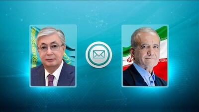 پیام رئیس‌جمهور قزاقستان به رئیس جمهور ایران