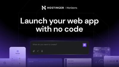 با سرویس Hostinger Horizons بدون کدنویسی اپلیکیشن بسازید