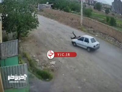 توقیف پرایدی که یک کودک ۱۲ ساله راننده‌اش بود