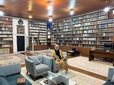 کتابخانه زیبای پدر محمدعلی ابطحی