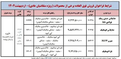 فروش فوق العاده ایران خودرو اردیبهشت ۱۴۰۴