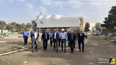 بازدید مدیرعامل برق حرارتی از واحد‌های نیروگاه بعثت