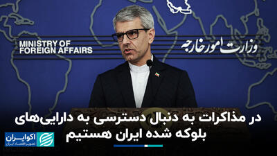 در مذاکرات به دنبال دسترسی به دارایی‌های بلوکه شده ایران هستیم